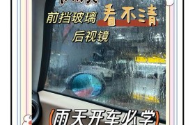 挡风玻璃外面模糊不清怎么处理(下雨时汽车前挡风玻璃模糊怎么办)
