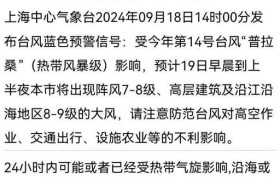 上海升级台风Ⅰ级应急响应