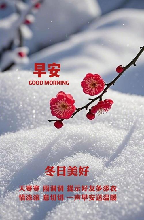 早晨安好：天冷记得：添一件‮服衣‬，添一‮暖温份‬，添一份‮乐快‬，早安